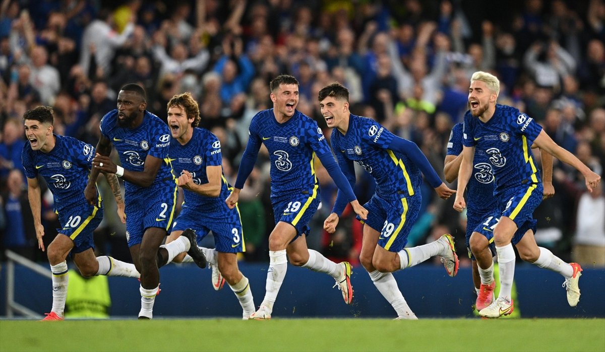 UEFA Süper Kupa sını Villarreal i penaltılarla yenen Chelsea kazandı #5